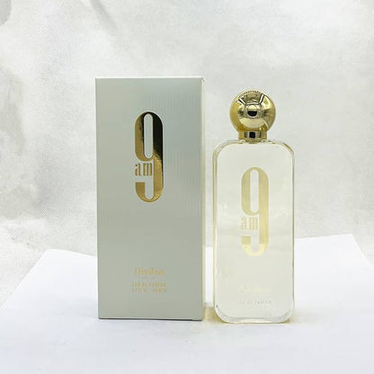 9 am White by Afnan for Women EDP 3.4 FL OZ / 100 ML Natural Spray New In Box
